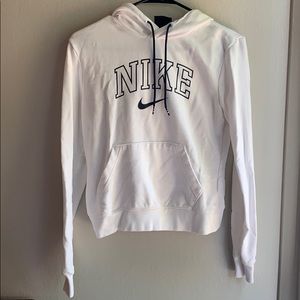 Nike navy & white hoodie